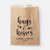 ハ素朴グ&キス結婚ズ |ブライダルシャワー フェイバーバッグ (正面)