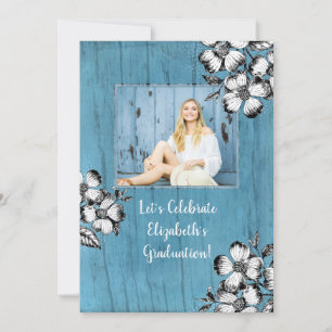 ハ素朴ナギの花の卒業パーティーGrad写真 招待状