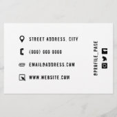 ハ素朴ードコアホワイト チラシ (裏面)