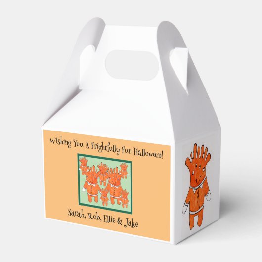 ハ絵を描ロウィーンおもしろいGhoulsとGoblins PHOTO フェイバーボックス (裏面サイド)