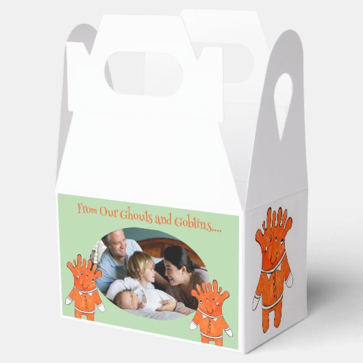 ハ絵を描ロウィーンおもしろいGhoulsとGoblins PHOTO フェイバーボックス (オープン)