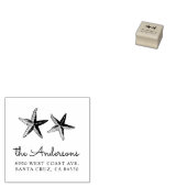 ハ航海のンドス色彩の鮮やかラフィッシュ差出人住所 ラバースタンプ (押印)