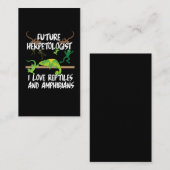 ハ虫類および水陸両生動物のギフトのトカゲ 名刺 (正面/裏面)