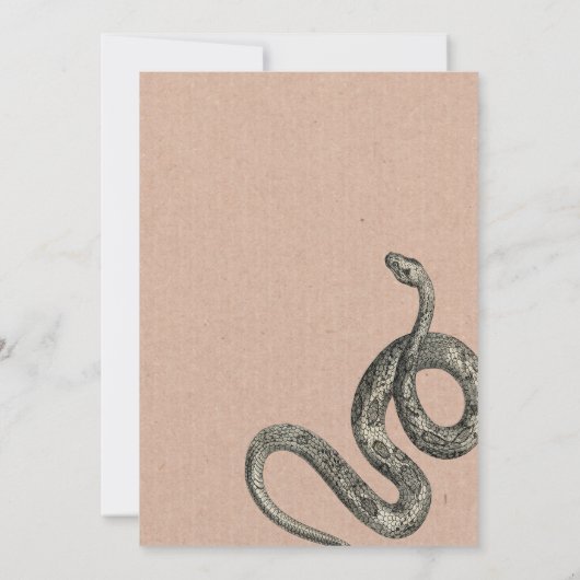 ハ虫類のAnimasの誕生日の招待状 招待状 (裏面)