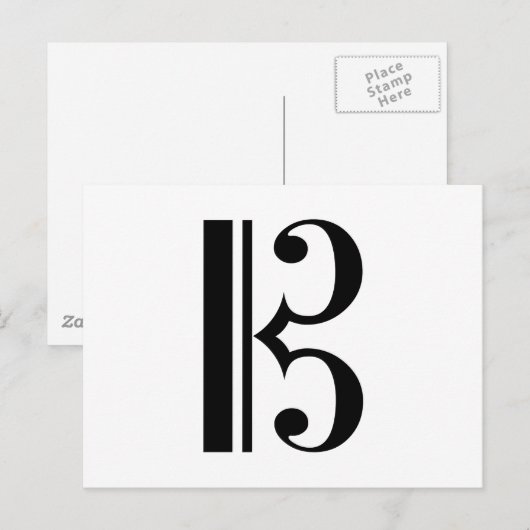 ハ音記号 ポストカード (正面/裏面)