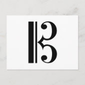 ハ音記号 ポストカード (正面)