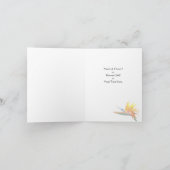 ハ鳥の楽園　あなたは私の ノートカードになりますか 招待状 (内部)