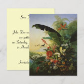 ハ鳥の楽園 結婚式 SAVE THE DATE ご案内 セーブザデート (正面/裏面)