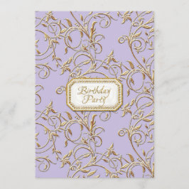 ハ21歳の誕生日パーティー　オールド・ハリウッド・リージェンシー・スタイルの豪華な祝賀会 招待状