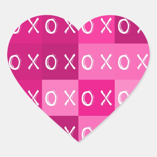 ◯╳◯ハ╳グ&キス!ハート型のシール ハートシール (正面)