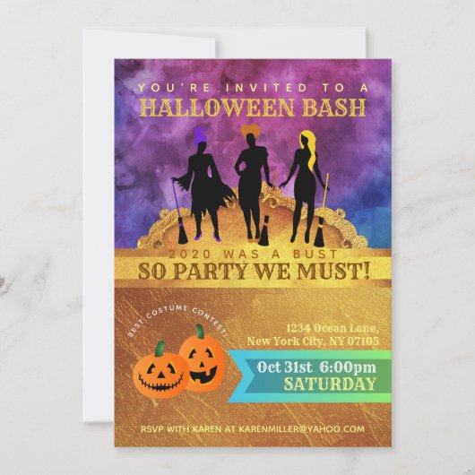 ハocusポーカスの招待状 招待状 (正面)