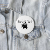 ハocusポocus 沸騰する魔女の釜 ハロウィン 缶バッジ (インサイチュ)