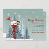 ハoliday引越しのお知らせグリーティングカード シーズンカード (正面/裏面)