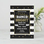 ハoliday bunco ナイト、bunco パーティー PTA イベント PTO 招待状 (スタンド正面)