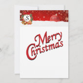 ハoliday Party | モノグラム 招待状 (裏面)