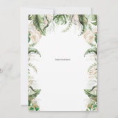 ハulaオンオーバーパーティー、パイナップル誕生日 招待状 (裏面)