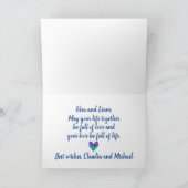 ハummingbirdsの結婚カード カード (内部)