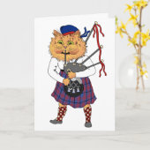 バおもしろいグ遊パイプ猫カード カード (黄色い花)