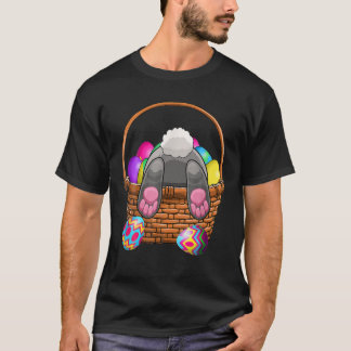 バおもしろいスケットT型のウサギ Tシャツ