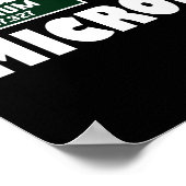 バおもしろいダス微生物学者 ポスター (角)