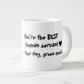 バおもしろいッギー最高のマグ ジャンボコーヒーマグカップ (正面右)