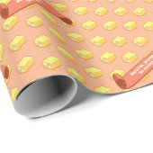 バおもしろいッテンベルクはあなたは甘いパターン ラッピングペーパー (ロールコーナー)