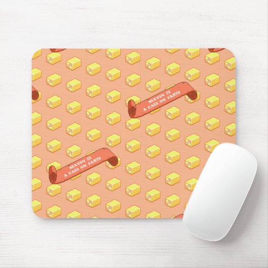 バおもしろいッテンベルク天国は地球の上のケーキである マウスパッド (マウス)