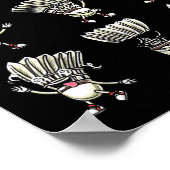 バおもしろいドミントンシャトルプレイヤーデザインメンズウィメンズ8 ポスター (角)