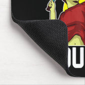 バおもしろいドミントン選手まばたき恋しく思 マウスパッド (コーナー)