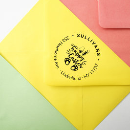 バおもしろいニーハッピーイースター差出人住所 ラバースタンプ