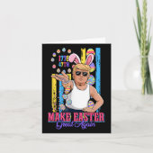 バおもしろいニー・トランプ47th塩ベミームイースターGを作る カード (正面)