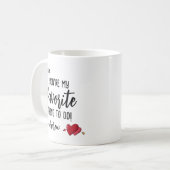 バおもしろいパーソナライズされたンタインの贈り物 コーヒーマグカップ (正面左)