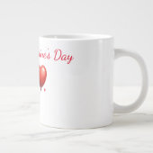 バおもしろいルーンバレンタインの黒猫 ジャンボコーヒーマグカップ (右)