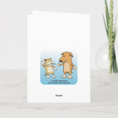 バおもしろいレンタインデー得カード： 1! シーズンカード (裏面)