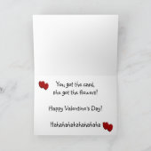 バおもしろいレンタカード – カードの裏面を見る シーズンカード (内部)