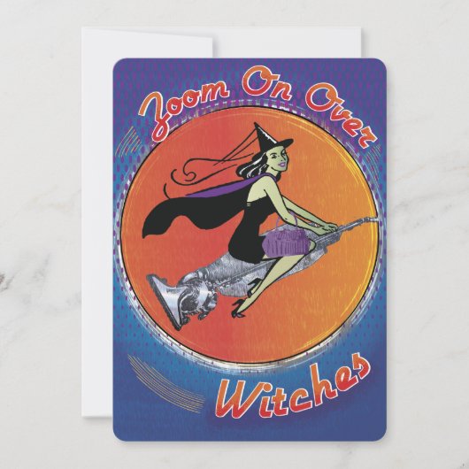 バおもしろいンコハロウィーン 招待状 (正面)