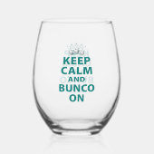 バおもしろいンコパーティー ステムなしワイングラス (裏面)