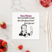 バおもしろいンコ飲用ワインカウントサイコロ スタンダードカクテルナプキン (インサイチュ)