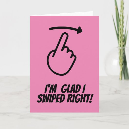 バおもしろいンタインのカード右にスワイプしてよかった シーズンカード (正面)