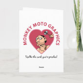 バおもしろいンタインのカード シーズンカード (裏面)