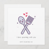 バおもしろいンタインのカード – 私はあなたと一緒にスポイキングが大好き シーズンカード (正面/裏面)