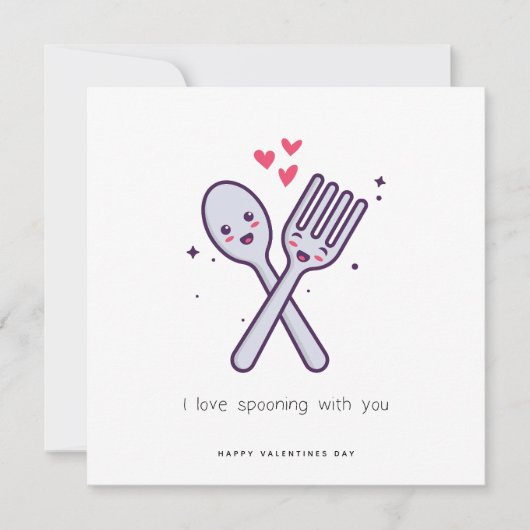 バおもしろいンタインのカード – 私はあなたと一緒にスポイキングが大好き シーズンカード (正面)