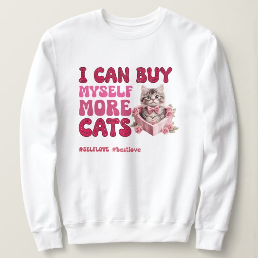 バおもしろいンタインの自己愛 スウェットシャツ (デザイン正面)