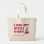 バおもしろいンタインの自己愛 ラージトートバッグ (裏面)