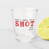 バおもしろいンタ与えンの日を撃てよかった ショットグラス (正面)