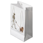 バおもしろいンプルキャットヴァンパイアハロウィン不気味子猫T スモールペーパーバッグ (正面アングル)