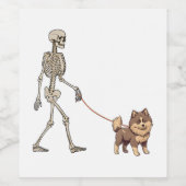 バおもしろいンプルキャットヴァンパイアハロウィン不気味子猫T ワインラベル (シングルラベル)