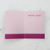 バおもしろいーコンカードのバレンタインデー詩 シーズンカード (内部)