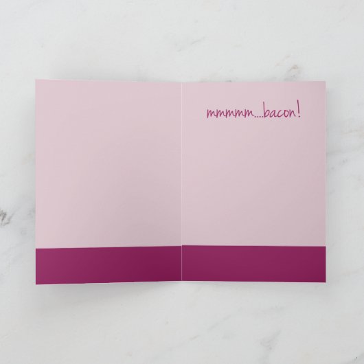 バおもしろいーコンカードのバレンタインデー詩 シーズンカード (内部)