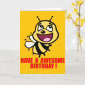 バおもしろいースデーカード誕生日だ! カード (黄色い花)